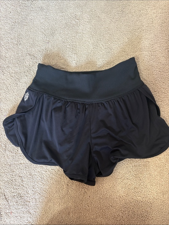 FP Movement by Free People Pants - Free people Black Women's Athletic Shorts with High Waist